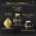Anti-Aging Triple Threat – Wrinkle-Reducing Cream, Firming Serum & NAD+ Gummies for Youthful Glow