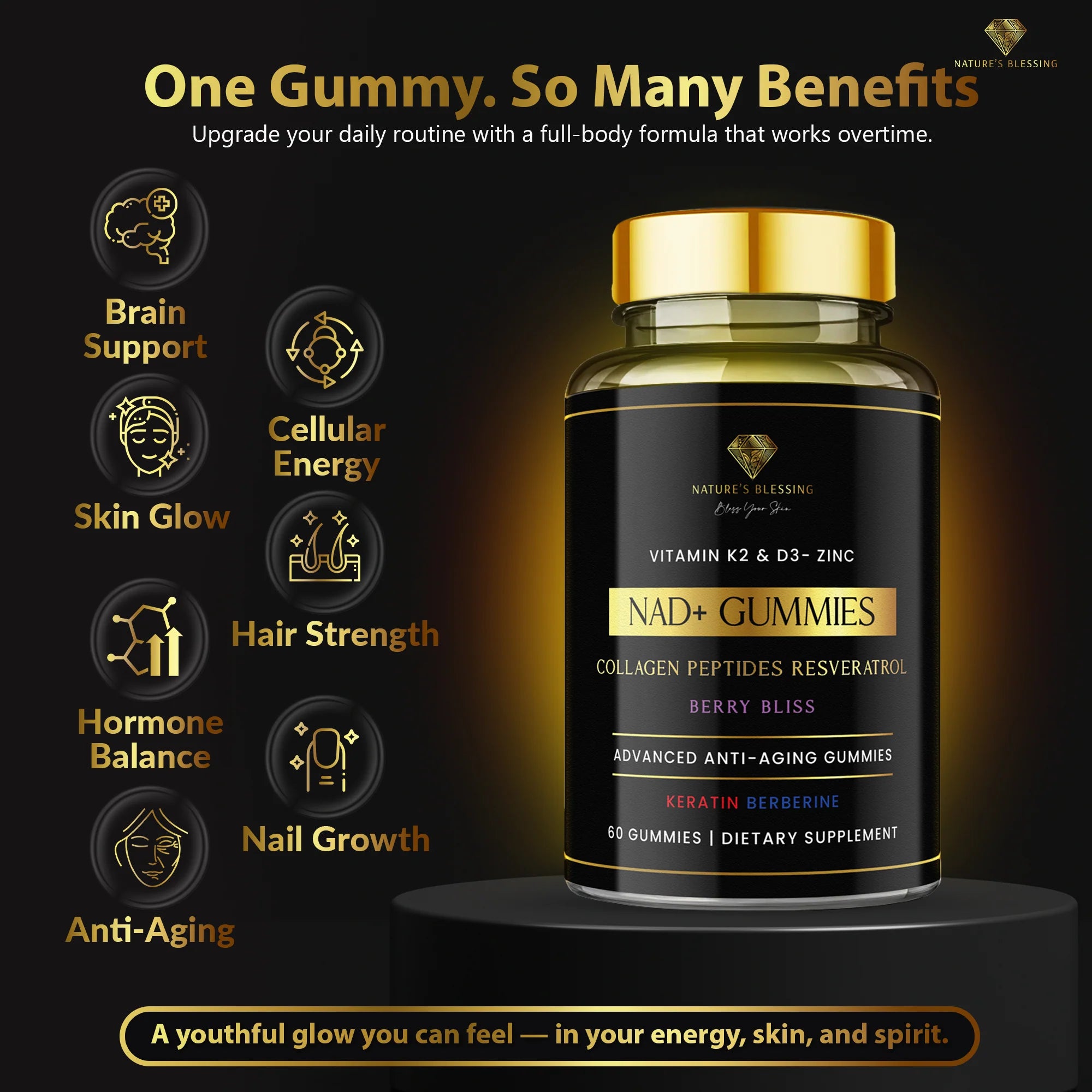 Nature's Blessing Anti-Aging Beef Tallow Cream for Fine Lines & Wrinkles