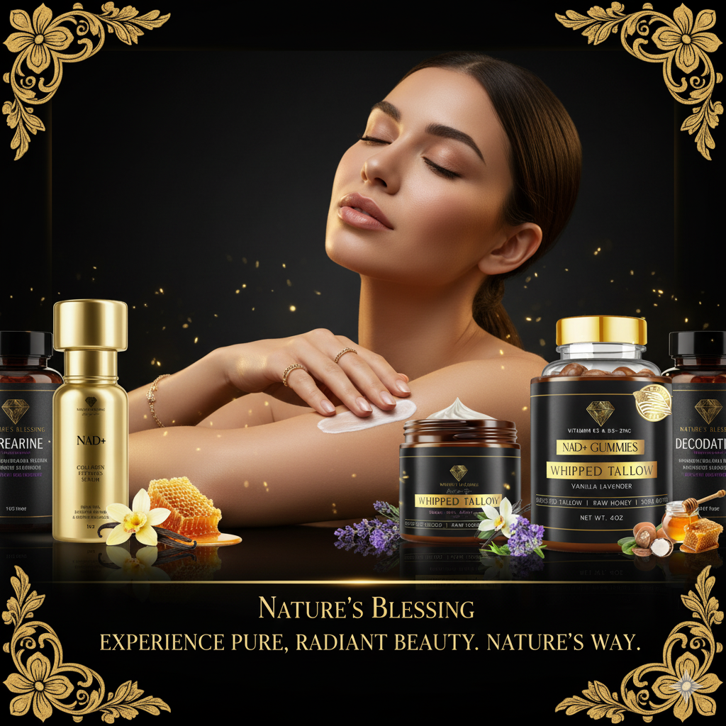 Nature's Blessing Anti-Aging Beef Tallow Cream for Fine Lines & Wrinkles